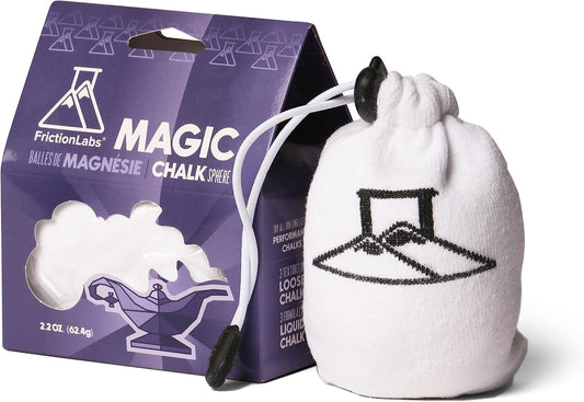Magic Chalk Ball & Magic Chalk Ball PRO - Premium Chalk Ball for Rock Climbing, Weight Lifting, Gymnastics, & Bowling - Mess Free Gym Chalk