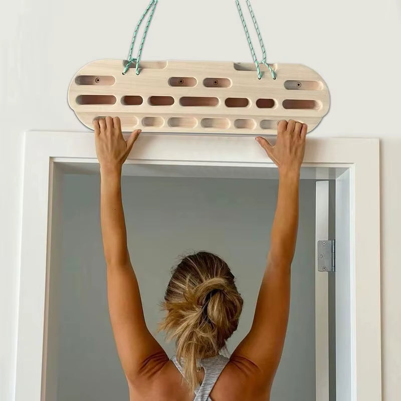 Climbing Fingerboard Strength Rock Board Portable Pull-Up Rock Climbing Hangboard Grip Strengthener Climber Forearm Exerciser