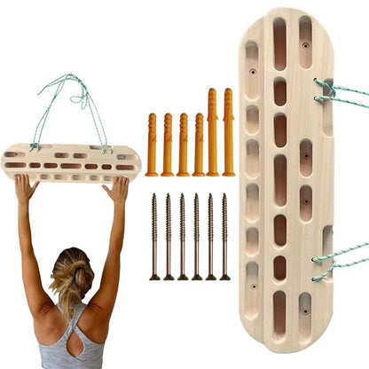 Climbing Fingerboard Strength Rock Board Portable Pull-Up Rock Climbing Hangboard Grip Strengthener Climber Forearm Exerciser