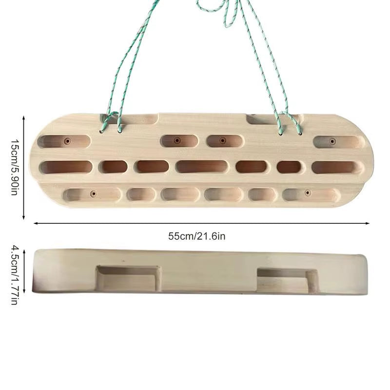 Climbing Fingerboard Strength Rock Board Portable Pull-Up Rock Climbing Hangboard Grip Strengthener Climber Forearm Exerciser