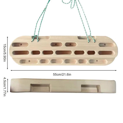 Climbing Fingerboard Strength Rock Board Portable Pull-Up Rock Climbing Hangboard Grip Strengthener Climber Forearm Exerciser